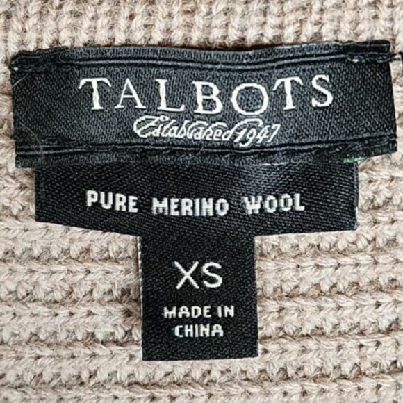Talbots Merino Wool Open Front Cardigan Size XS - Picture 6 of 7